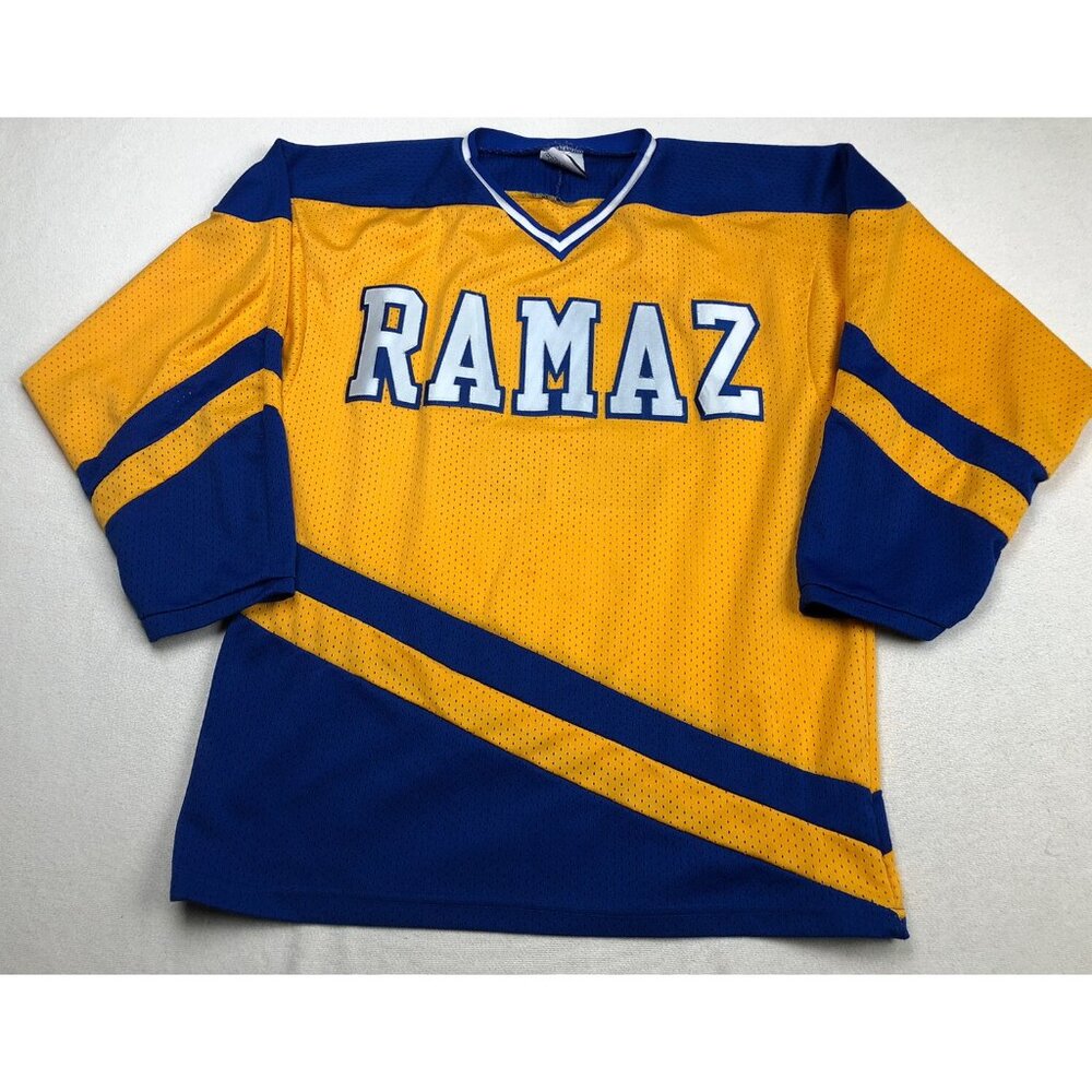 K1 Jersey Hockey Raman Rubin #11 Size Large Blue Yellow Logo Embroidered RARE